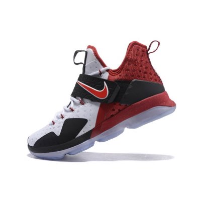 Nike Erkek Lebron 14 Beyaz / Siyah / Kırmızı Basketbol Ayakkabısı Türkiye - VY77VK61